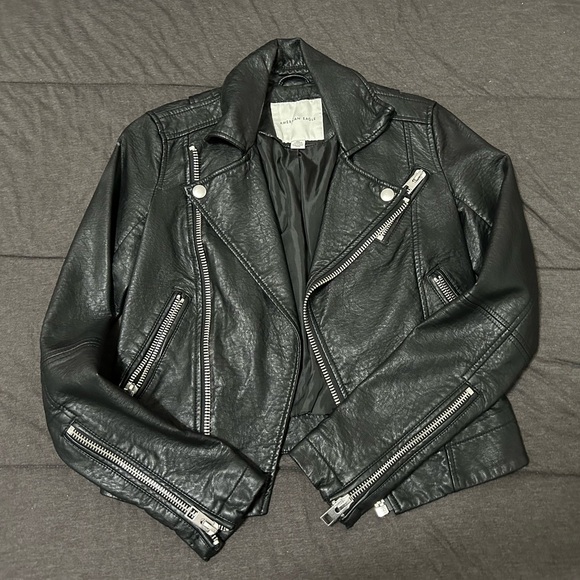 American Eagle 🦅 Faux Leather Jacket - Picture 1 of 4